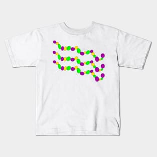 Mardi Gras Bead Design Kids T-Shirt